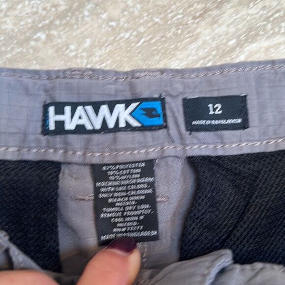 HAWK boys grey shorts- size 12 - Picture 3 of 4